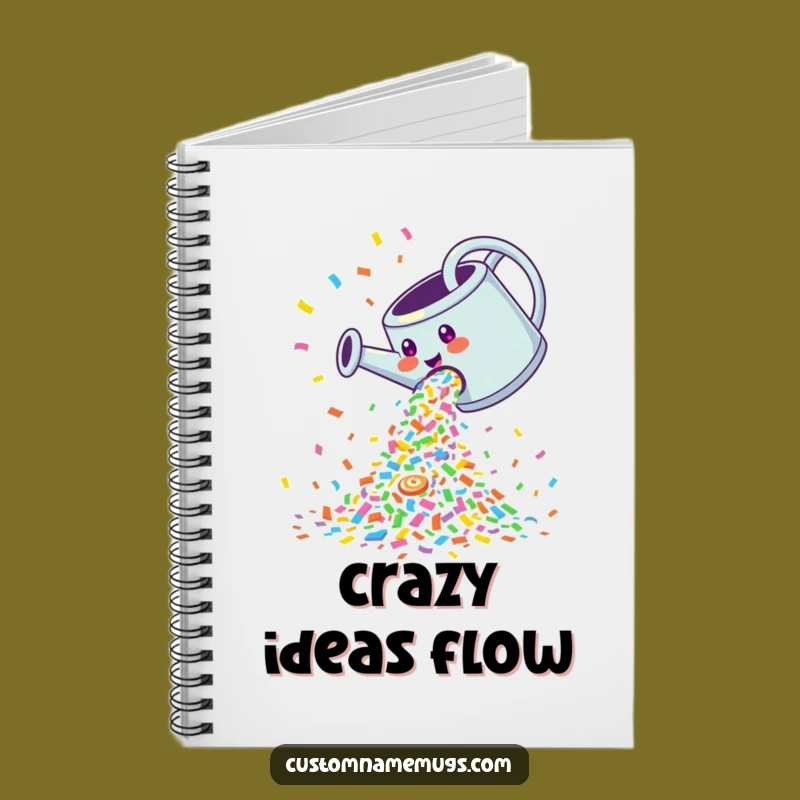 Funny Confetti Watering Can Notebook: Jot Down Your Celebrations with Humorous Style