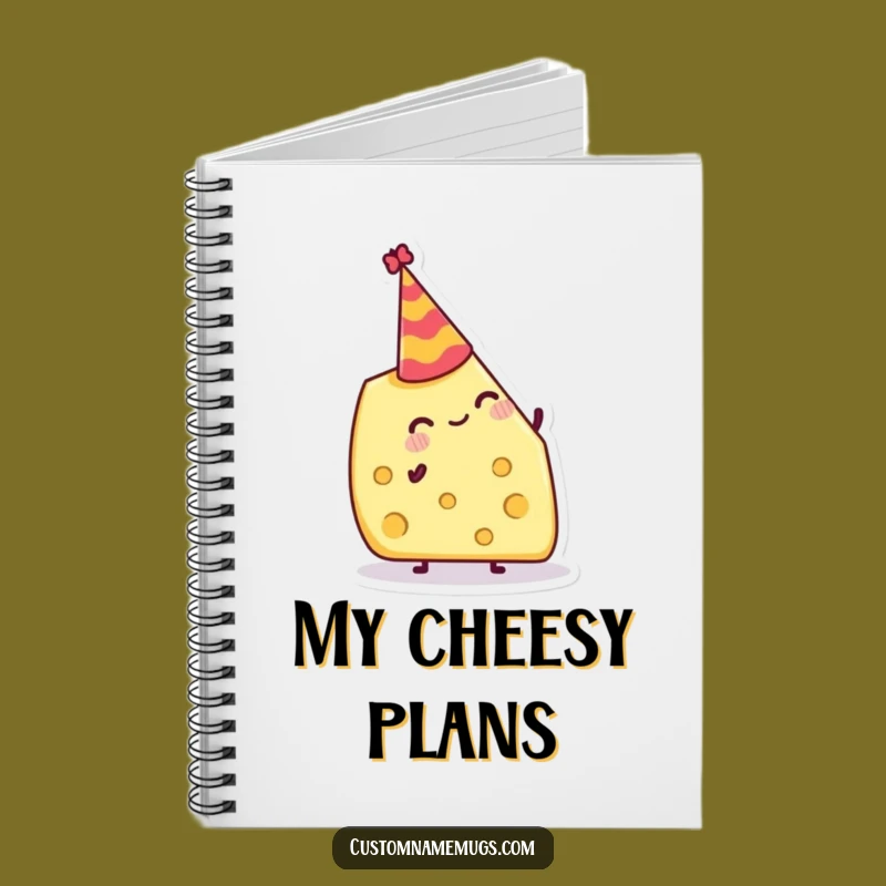 Funny Cheese Hat Notebook: Jot Down Party Ideas with Cheesy Humor