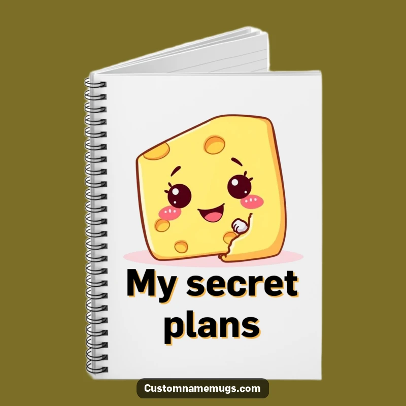 Funny Cheese Wedge Notebook: Jot Down Ideas with Mirthful Charm