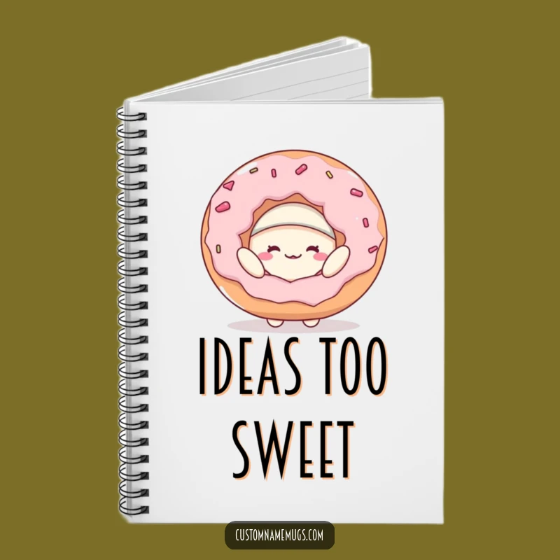 Funny Donut Hat Blob Notebook - Hilarious Journal for Sweet Ideas