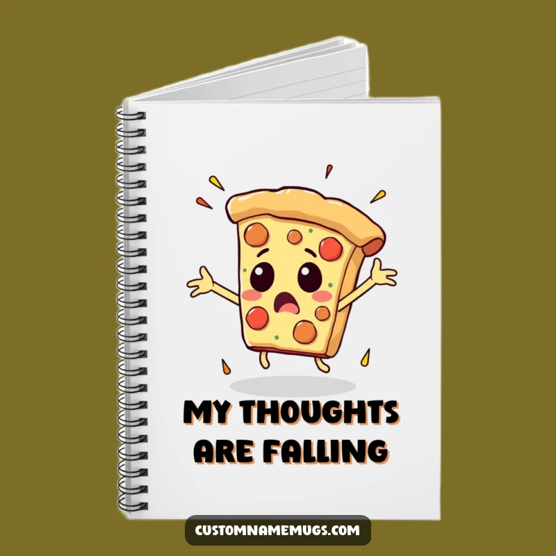 Funny Falling Pizza Notebook: Jot Down Ideas with Hilarious Style