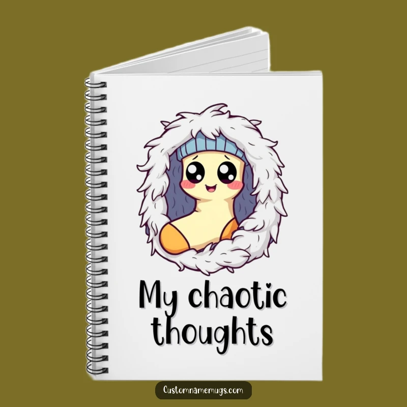 Funny Kawaii Sock Lint Monster Notebook: Hilarious Journal for Laundry Day Thoughts