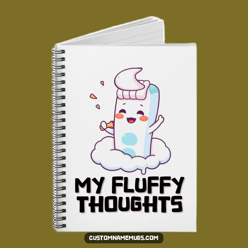 Funny Kawaii Toothbrush Cloud Notebook: Hilarious Journal for Big Ideas