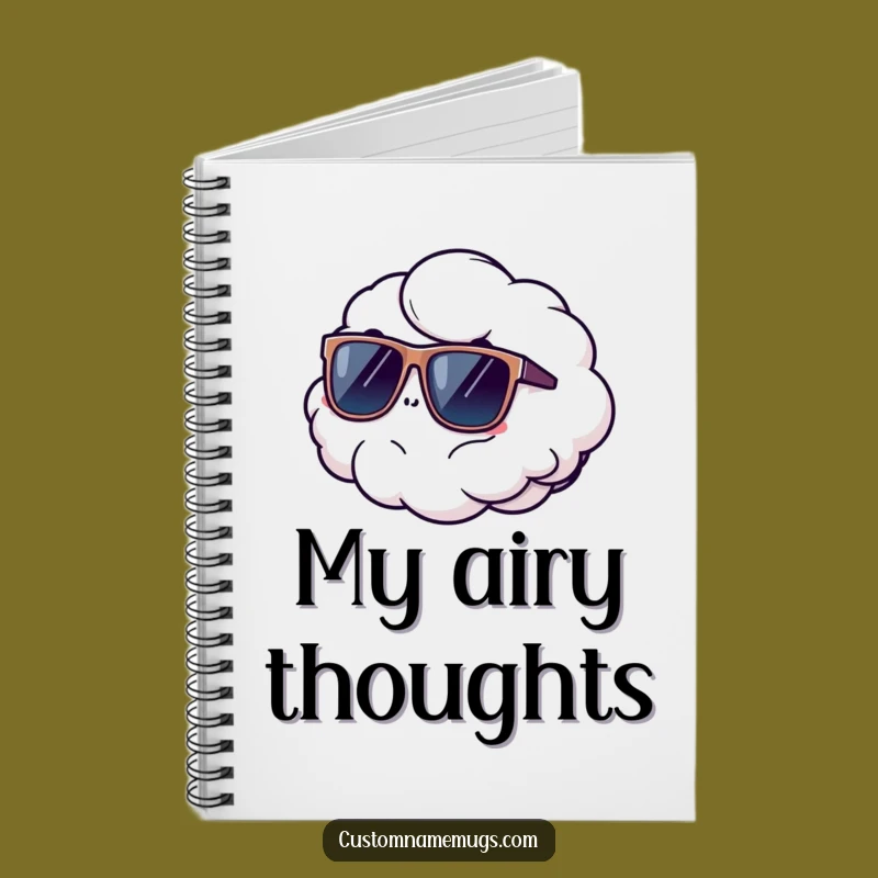 Funny Cloud Ideas Notebook: Jot Down Your Breezy Thoughts