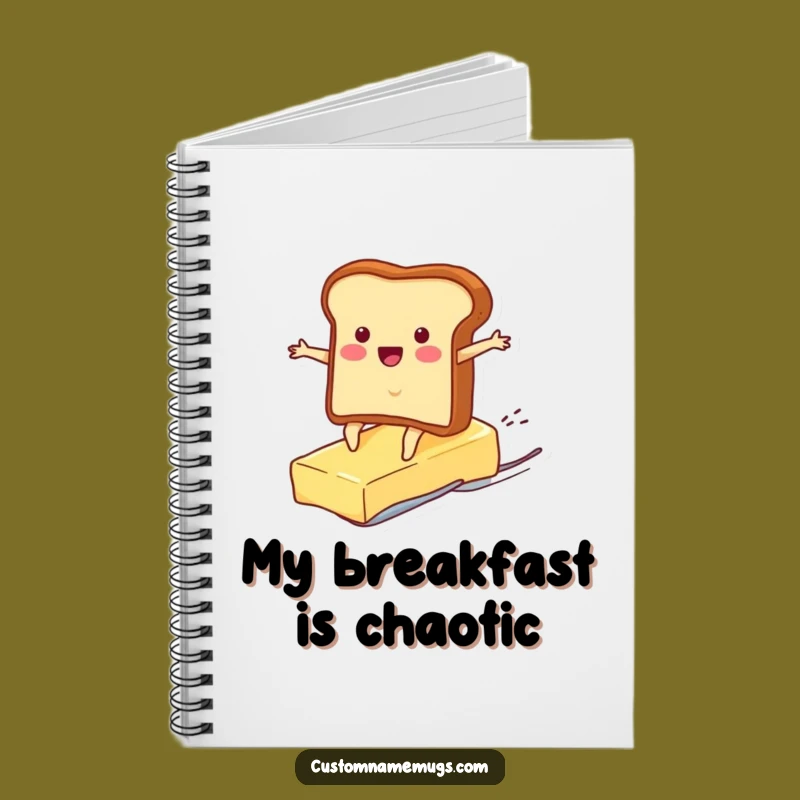 Funny Toast Surf Butter Notebook: Journal Character for Hilarious Note-Taking