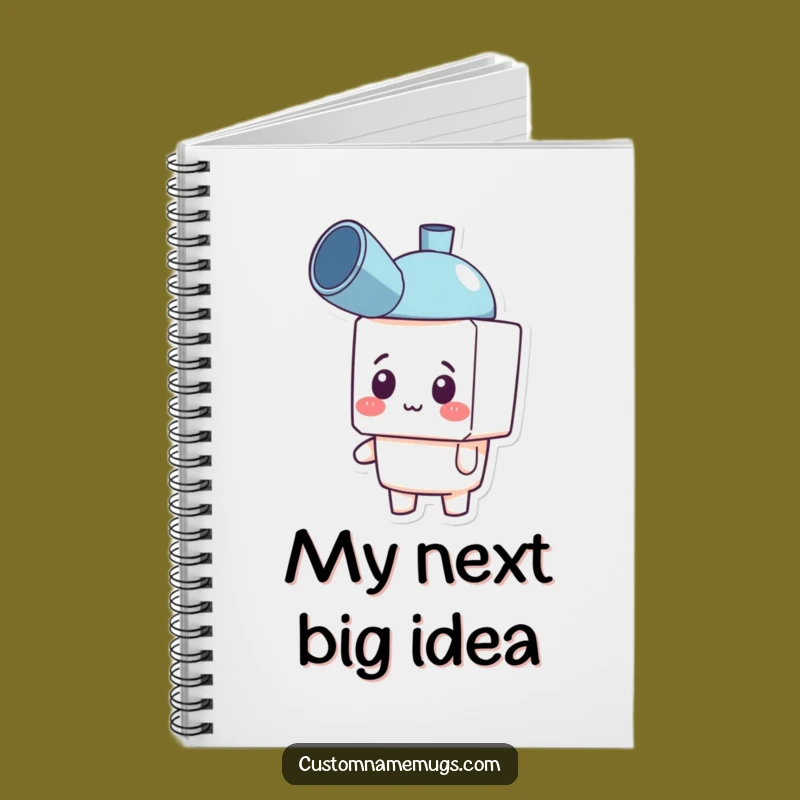 Funny Plunger Hat Notebook: Jot Down Ideas with This Blocky Character's Comical Journal