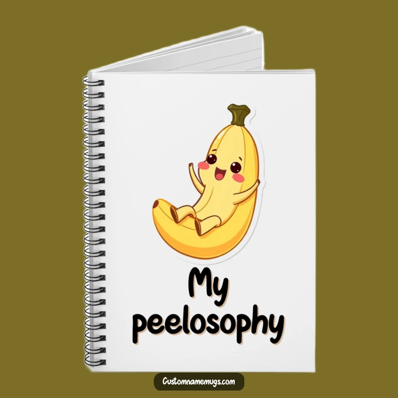 Funny Kawaii Banana Peel Slide Notebook: Ecstatic Ideas, Perfect Gift!