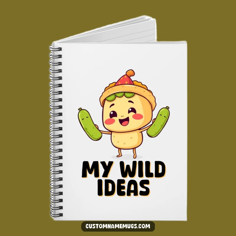 Funny Journal: Juggling Taco, Hilarious Note-Taking Gift