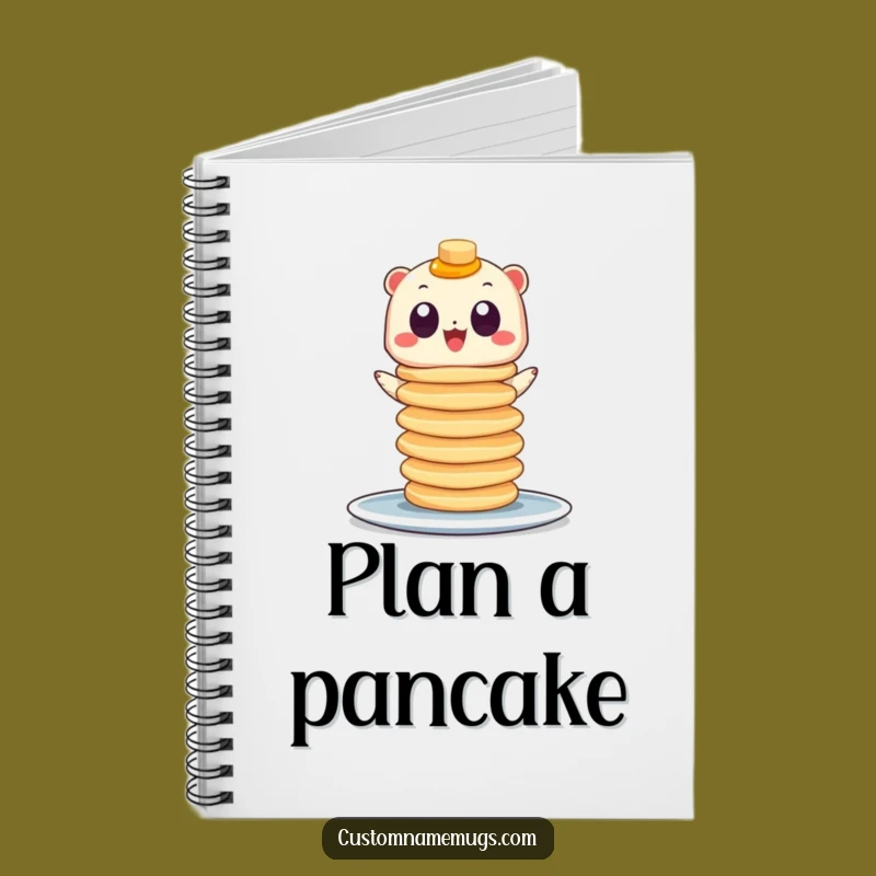 Funny Pancake Creature Notebook - Googly Eyed Journal for Breakfast Ideas