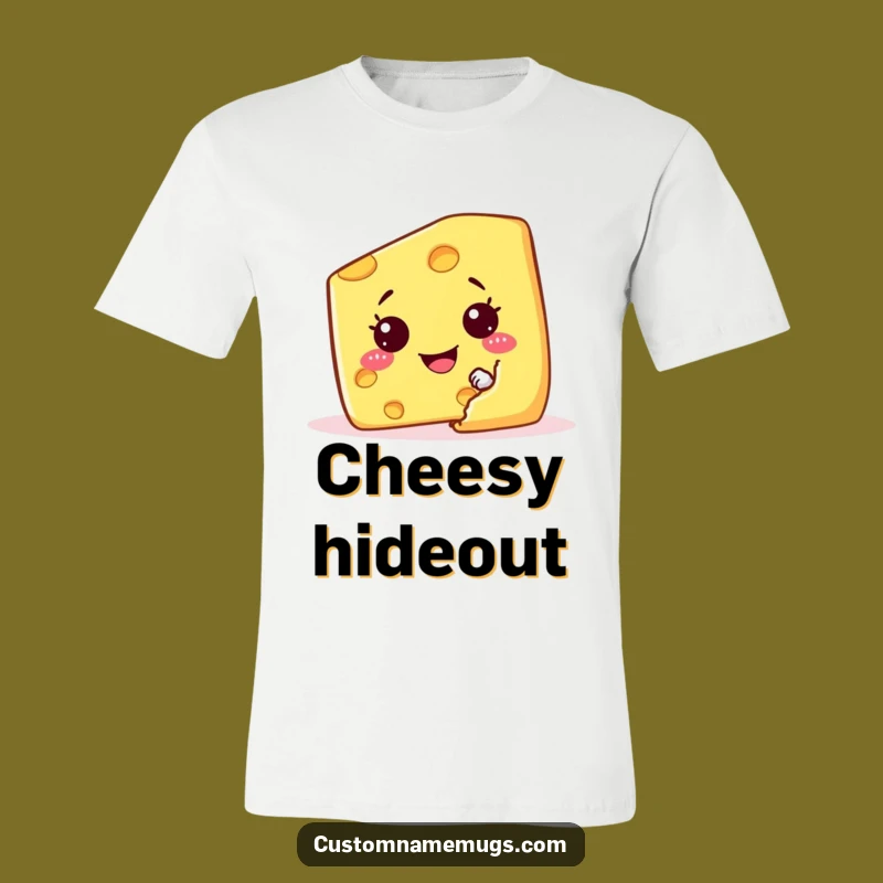 Funny Cheese Wedge T-Shirt: Wear Your Mirthful Snack Style with Pride