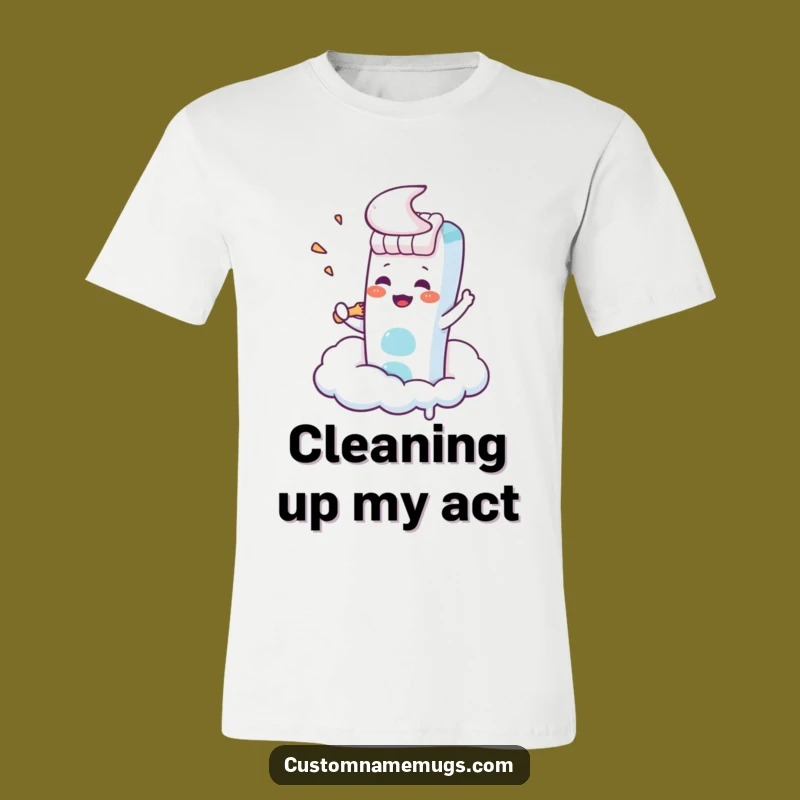 Funny Kawaii Toothbrush Cloud T-Shirt: Hilarious Tee for Over-Achievers