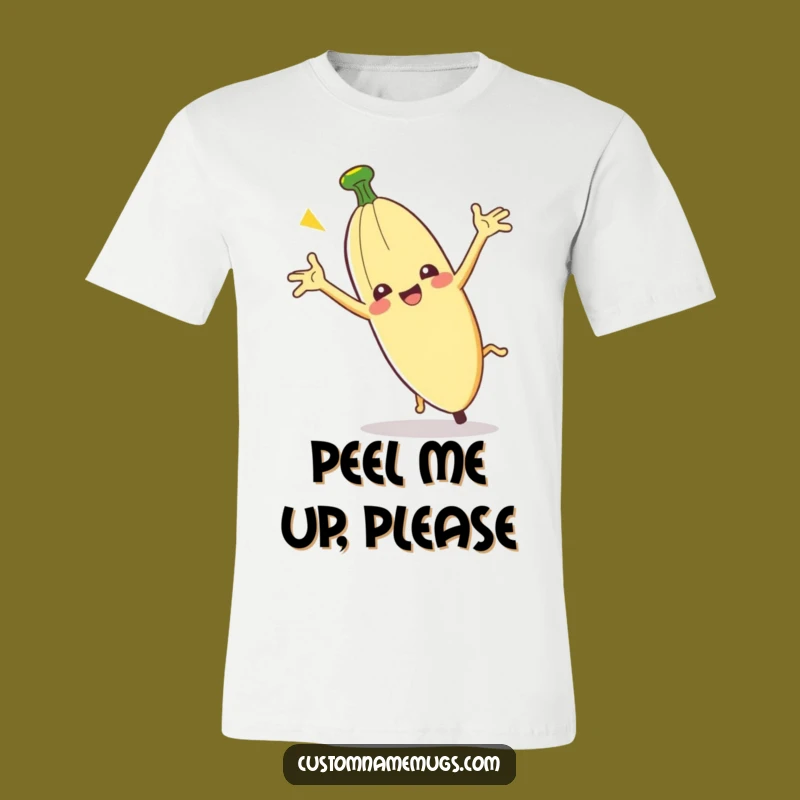 Funny Clumsy Banana Peel T-Shirt: Hilarious Tee for Comedy Lovers & Fruit Fans