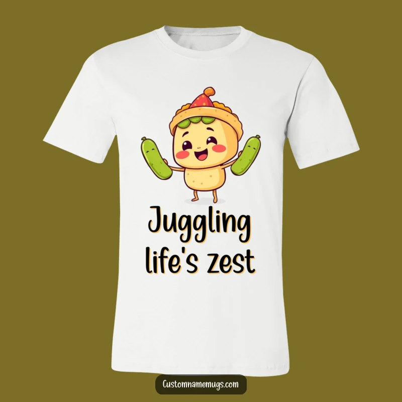 Funny Taco Tee: Juggling Pickles, Hilarious Party Shirt for Fiesta Fans