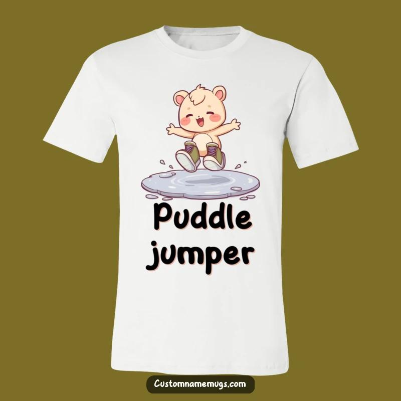 Funny Puddle Hopper T-Shirt - Oversized Shoes Creature Comedy Tee