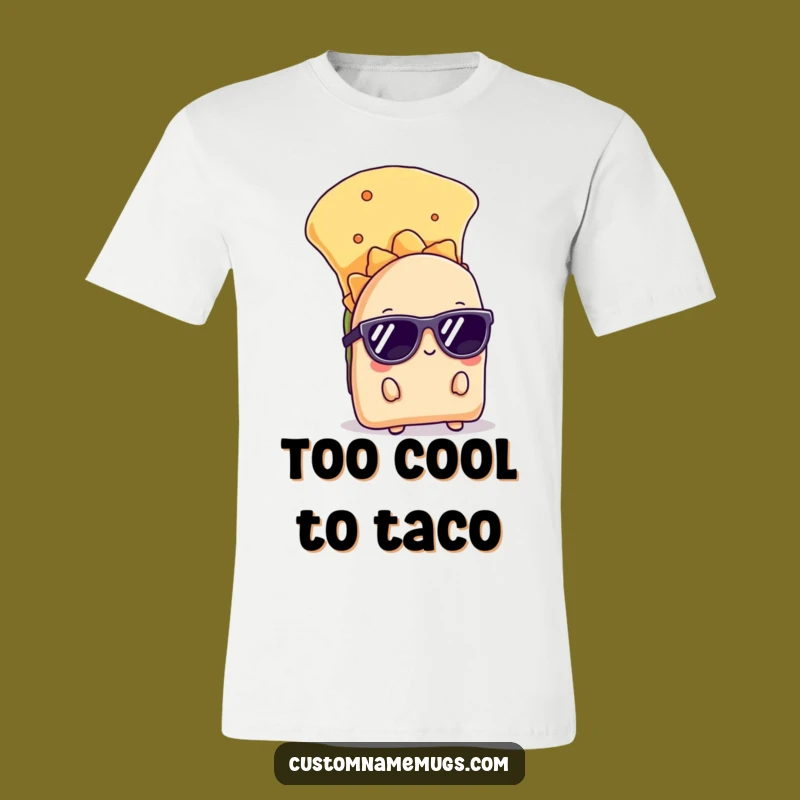 Funny Shy Taco T-Shirt: Cool & Mysterious, Perfect Foodie Gift