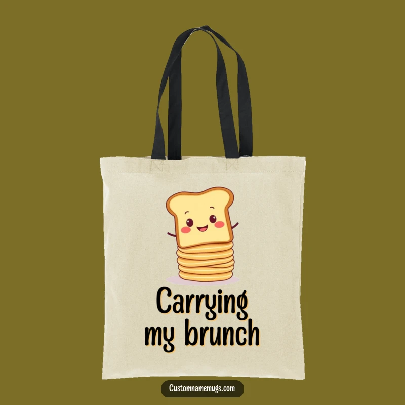 Funny Toast Breakfast Tote Bag - Humorous Carry-all for Foodie Adventures