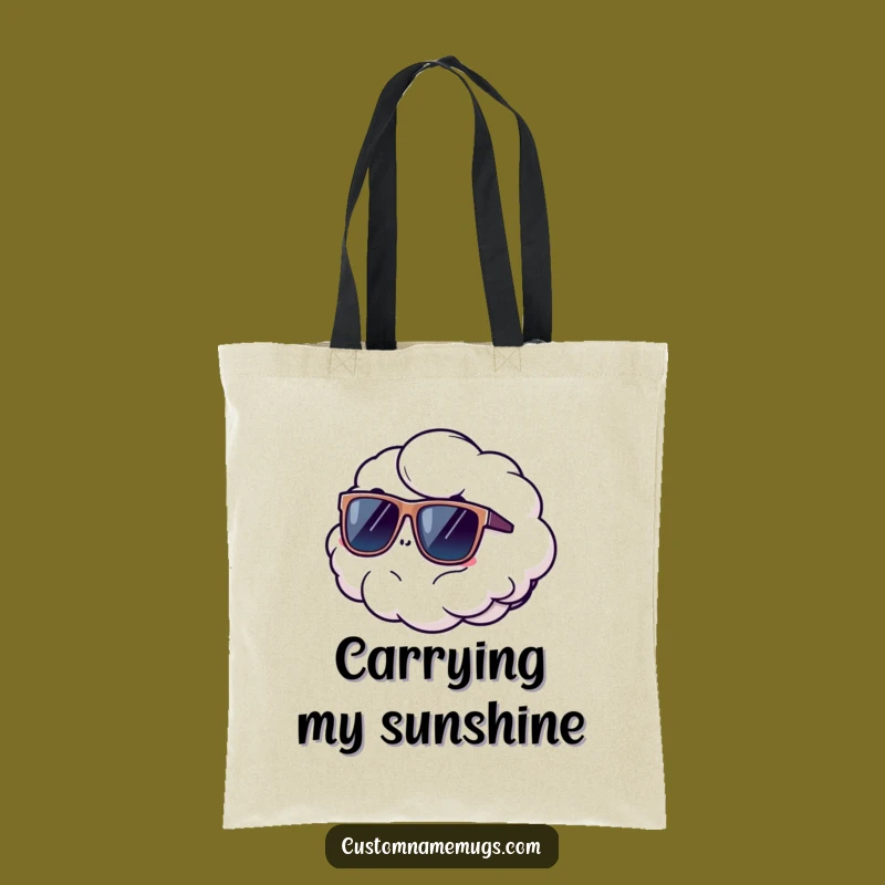 Funny Cloud Tote Bag: Carry Your Essentials with Breezy Style